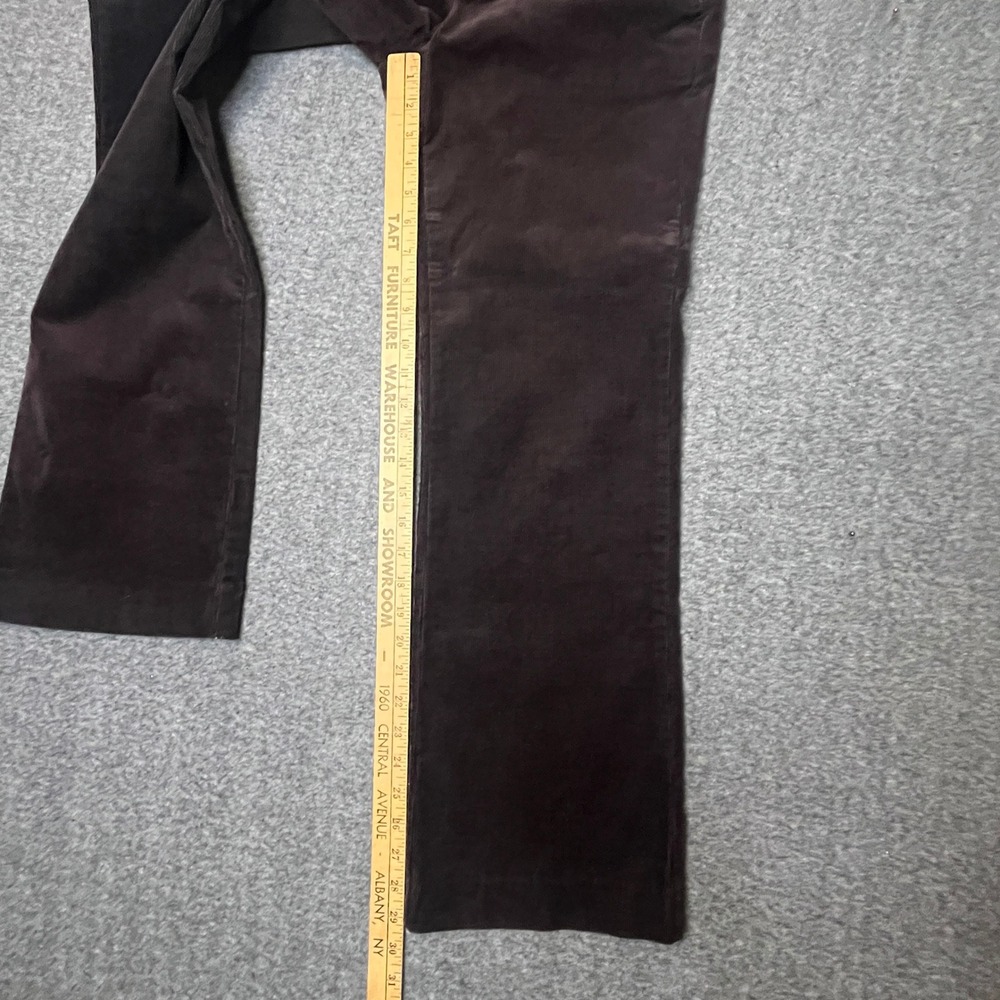 Liz Claiborne Petite Corduroy Pants Womens Size 4 Brown Audra‎ Straight Stretch - Picture 6 of 11